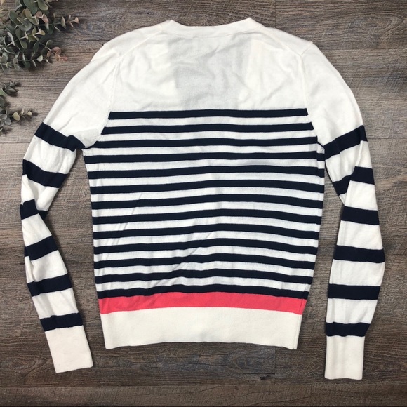 LOFT ANN TAYLOR Striped Cardigan Sweater - Picture 2 of 6